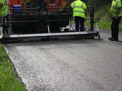 Asphalt road surfacing Skegness